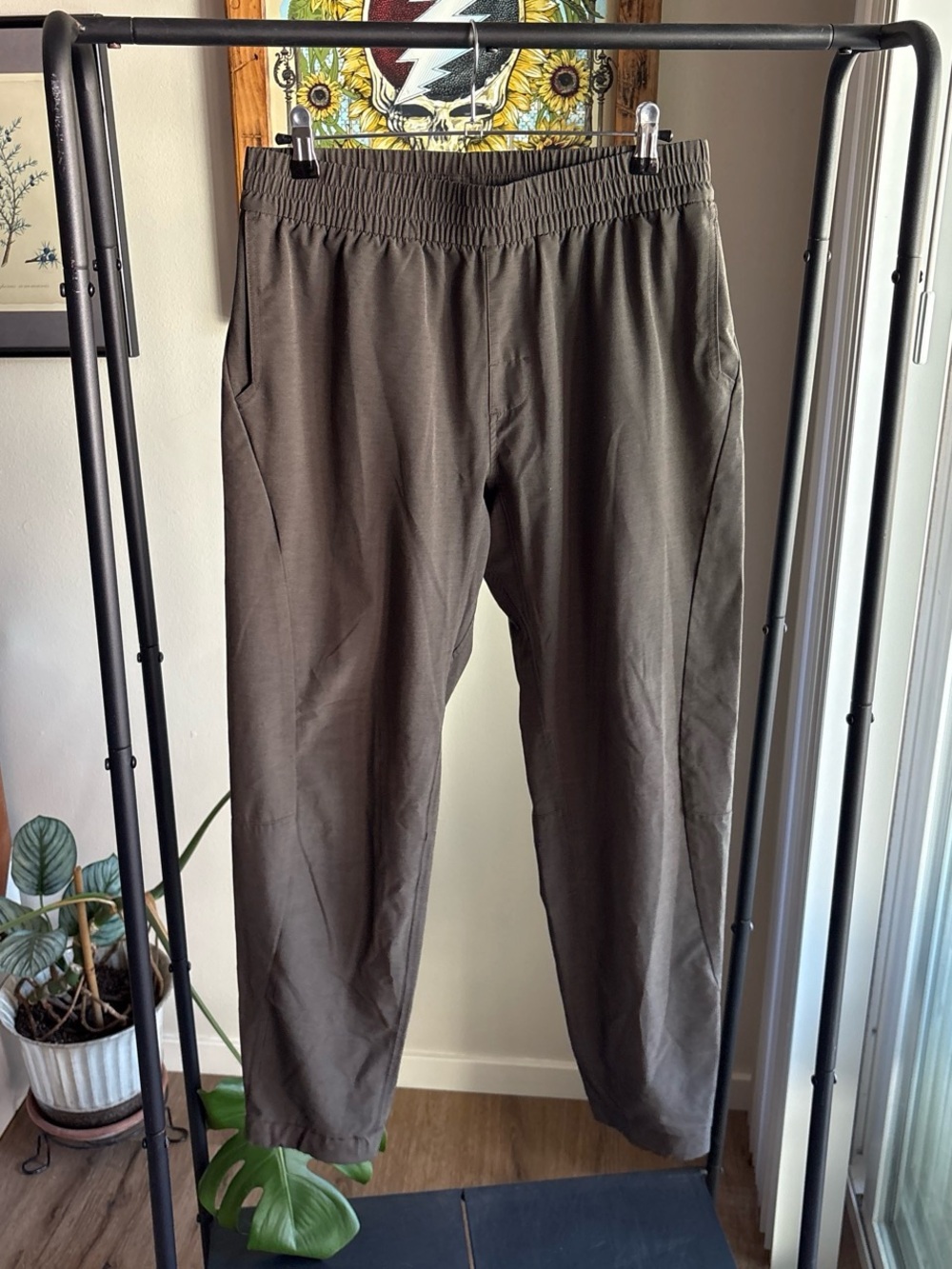 Men's PrAna Olive Green Stretch Drawstring Pants